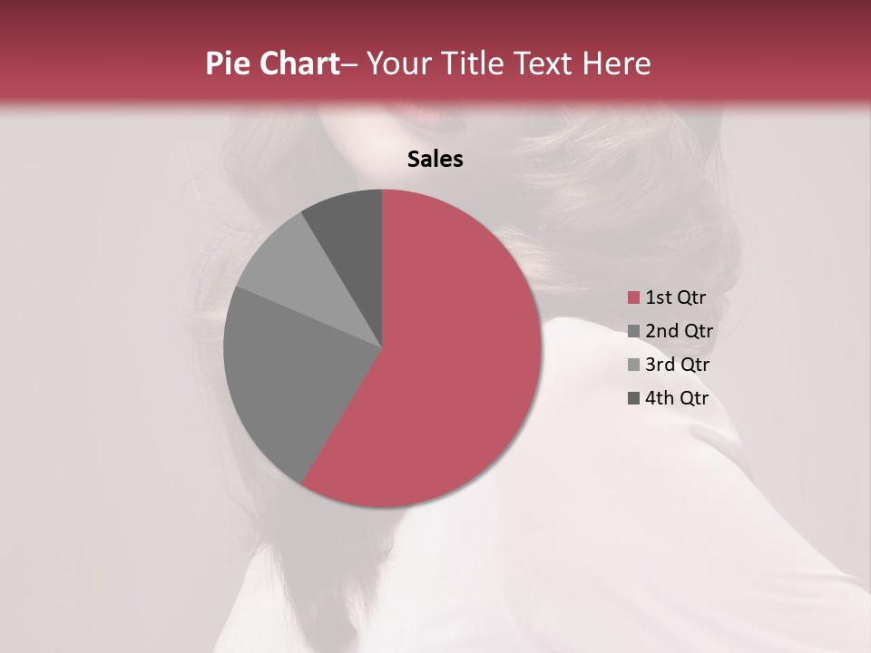 A Woman With Long Hair Is Posing For The Camera PowerPoint Template