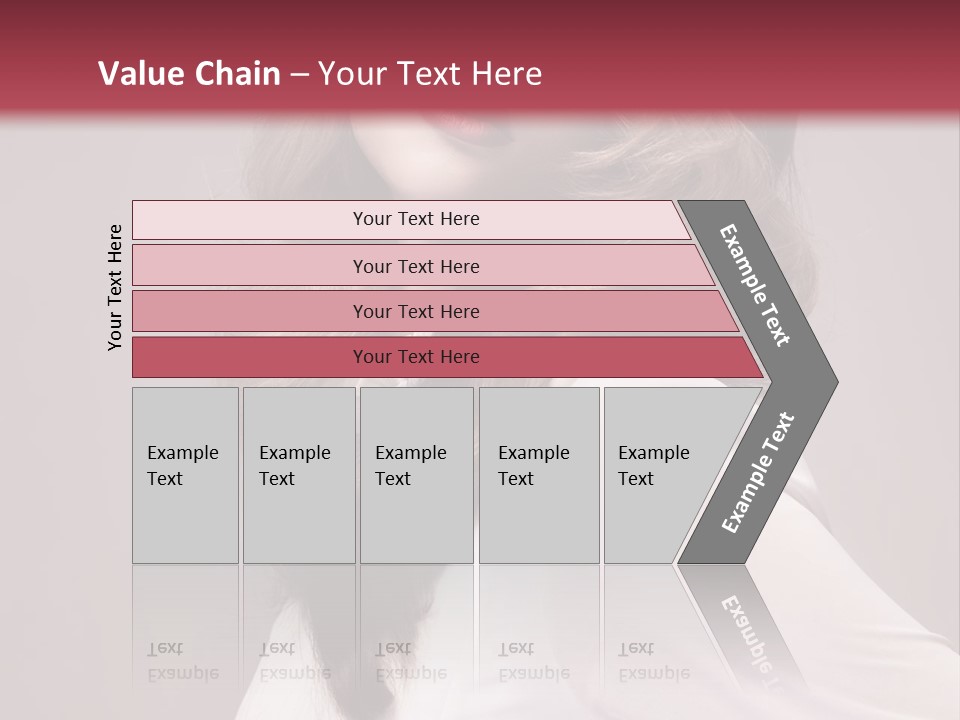 A Woman With Long Hair Is Posing For The Camera PowerPoint Template