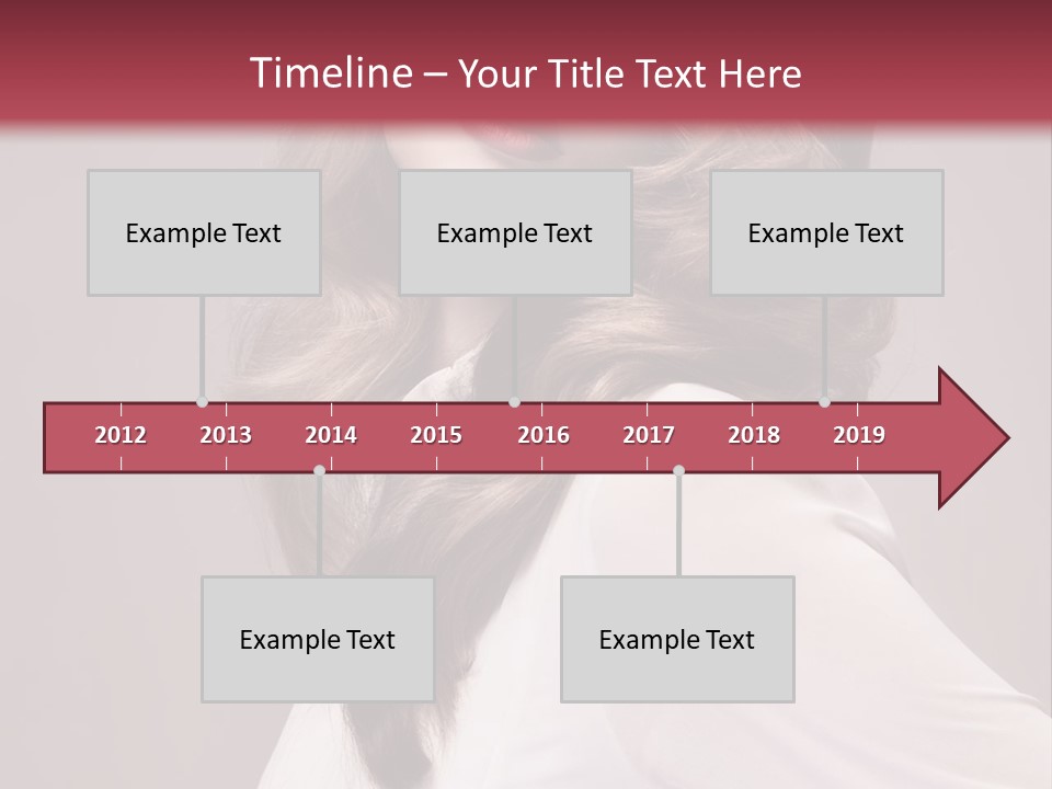 A Woman With Long Hair Is Posing For The Camera PowerPoint Template