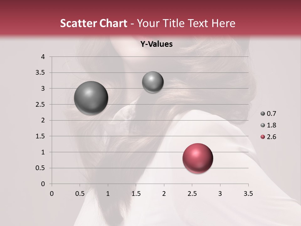 A Woman With Long Hair Is Posing For The Camera PowerPoint Template