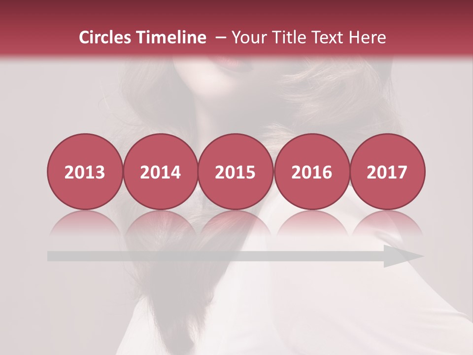 A Woman With Long Hair Is Posing For The Camera PowerPoint Template