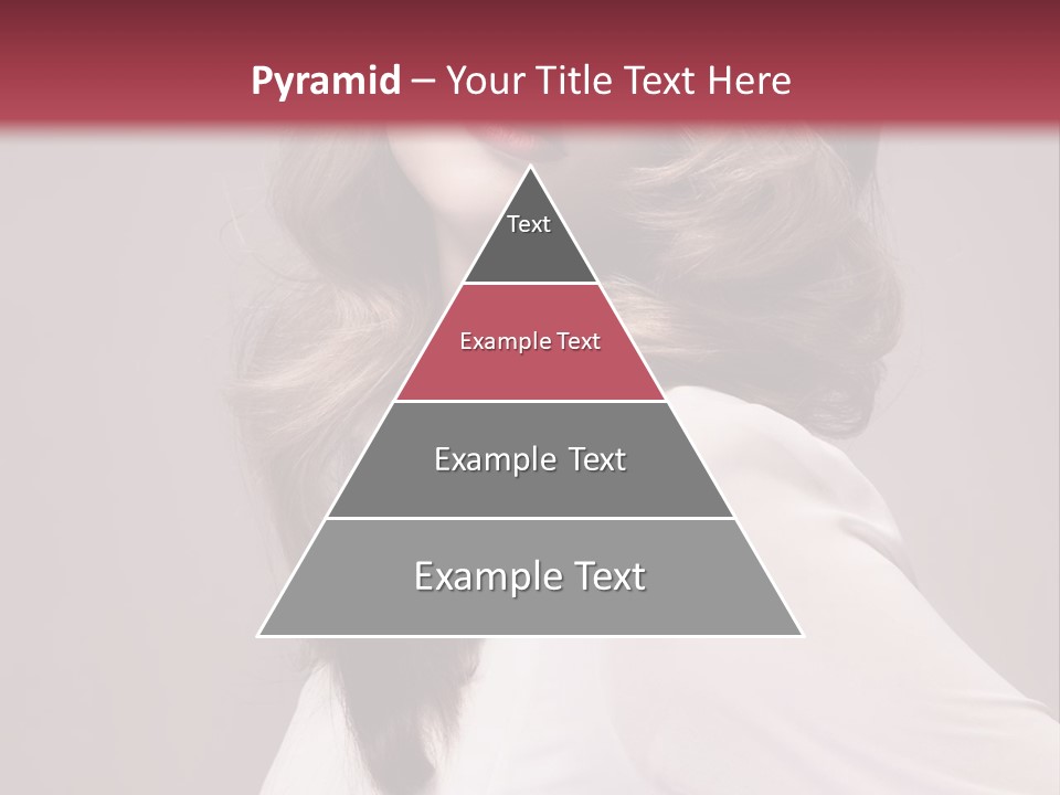 A Woman With Long Hair Is Posing For The Camera PowerPoint Template