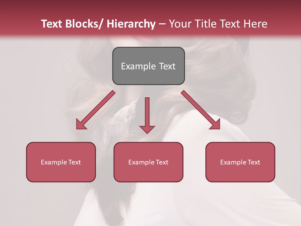 A Woman With Long Hair Is Posing For The Camera PowerPoint Template