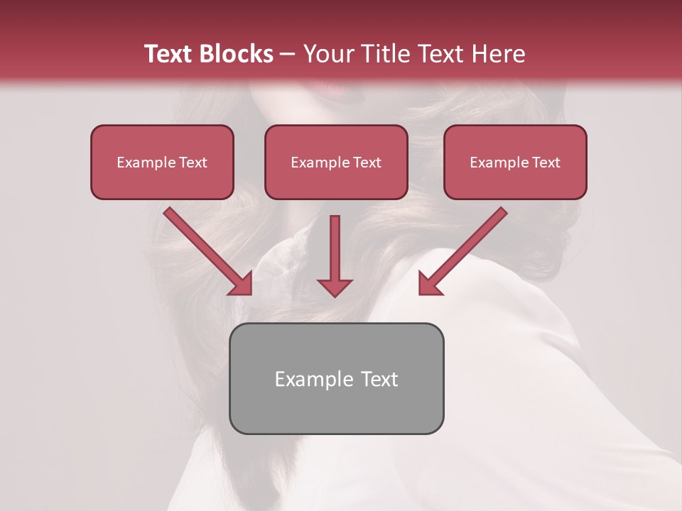 A Woman With Long Hair Is Posing For The Camera PowerPoint Template