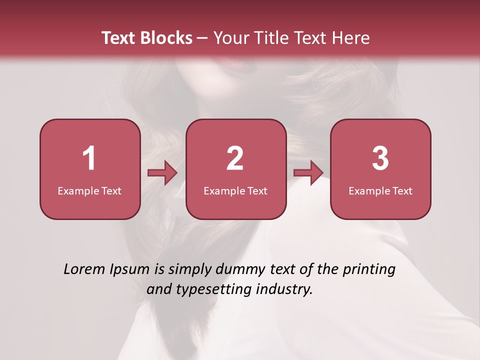 A Woman With Long Hair Is Posing For The Camera PowerPoint Template