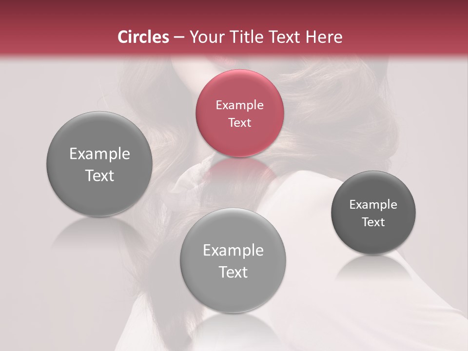 A Woman With Long Hair Is Posing For The Camera PowerPoint Template