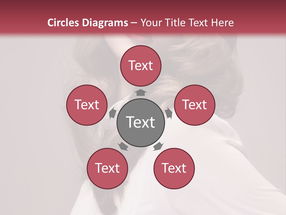 A Woman With Long Hair Is Posing For The Camera PowerPoint Template