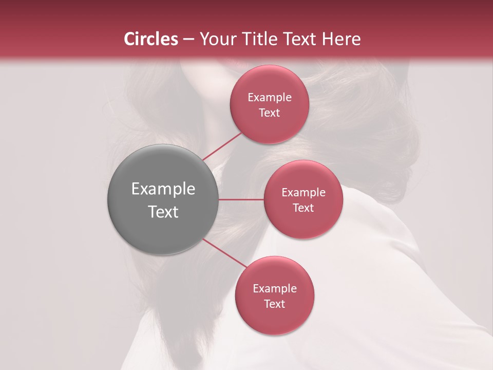 A Woman With Long Hair Is Posing For The Camera PowerPoint Template