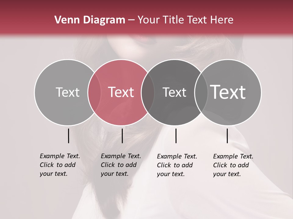 A Woman With Long Hair Is Posing For The Camera PowerPoint Template