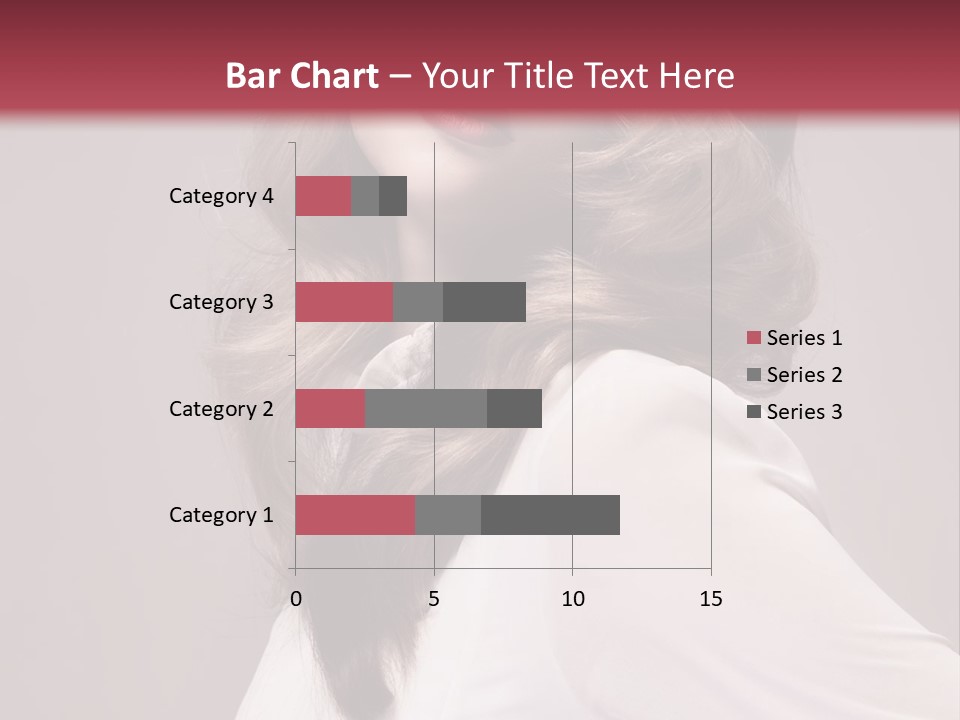 A Woman With Long Hair Is Posing For The Camera PowerPoint Template