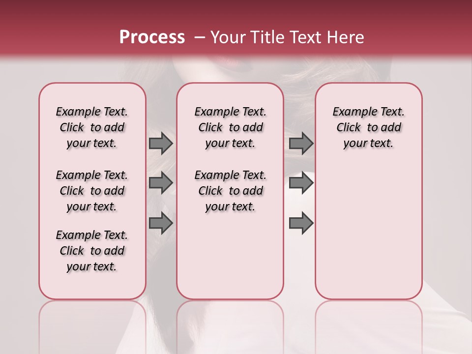 A Woman With Long Hair Is Posing For The Camera PowerPoint Template