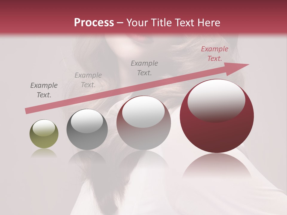 A Woman With Long Hair Is Posing For The Camera PowerPoint Template