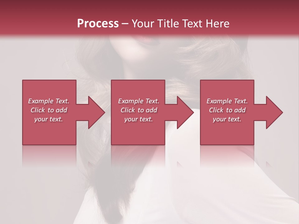 A Woman With Long Hair Is Posing For The Camera PowerPoint Template