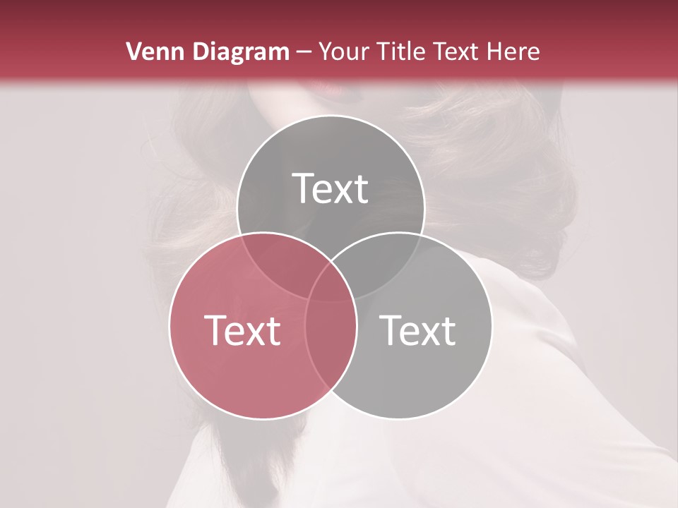 A Woman With Long Hair Is Posing For The Camera PowerPoint Template