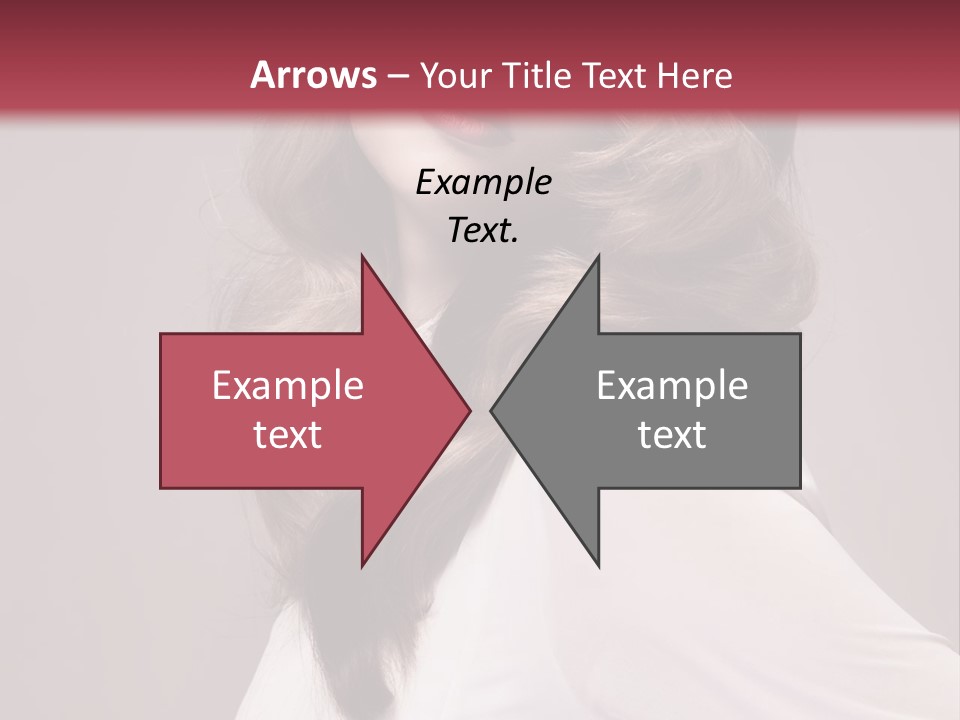 A Woman With Long Hair Is Posing For The Camera PowerPoint Template