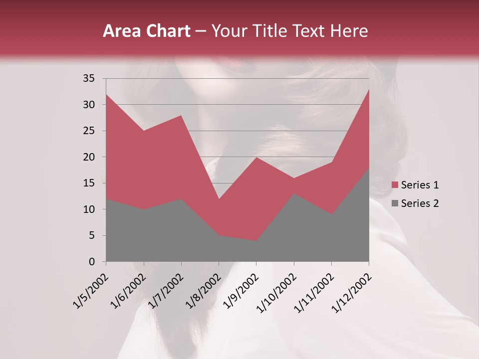 A Woman With Long Hair Is Posing For The Camera PowerPoint Template