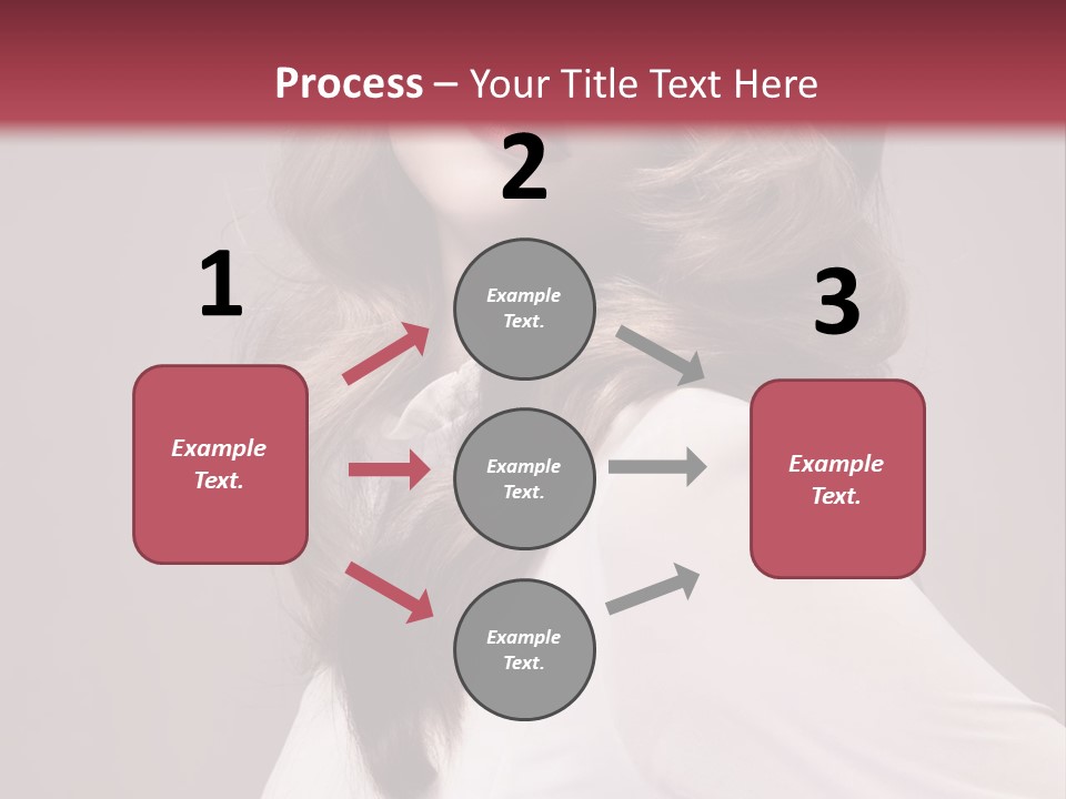 A Woman With Long Hair Is Posing For The Camera PowerPoint Template