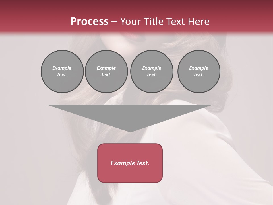 A Woman With Long Hair Is Posing For The Camera PowerPoint Template