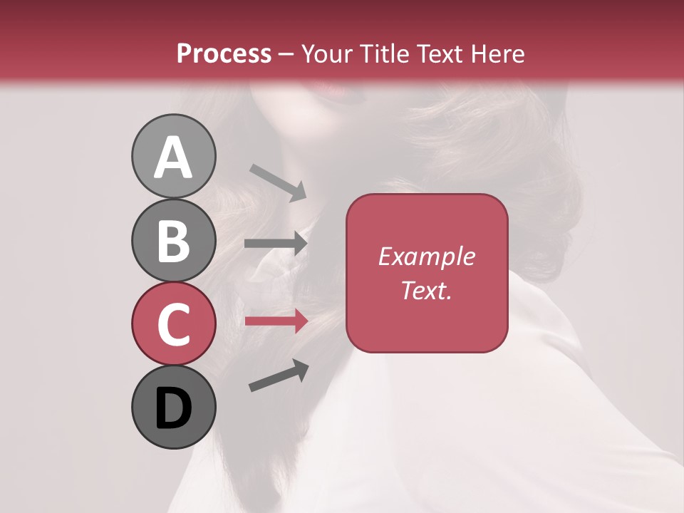 A Woman With Long Hair Is Posing For The Camera PowerPoint Template