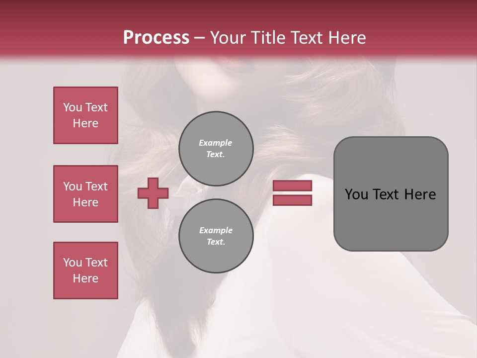A Woman With Long Hair Is Posing For The Camera PowerPoint Template