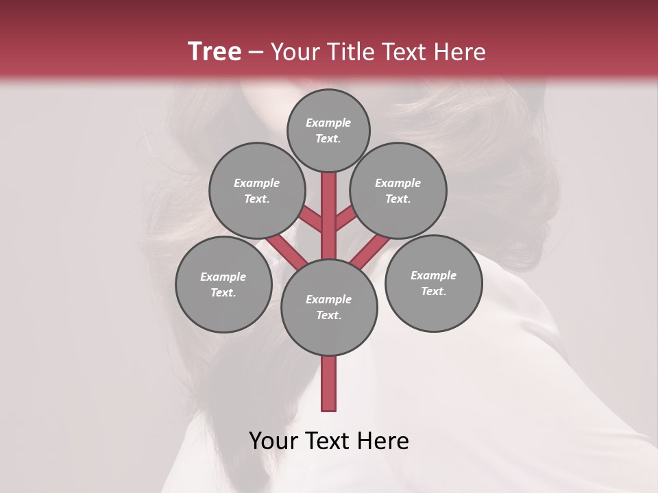 A Woman With Long Hair Is Posing For The Camera PowerPoint Template