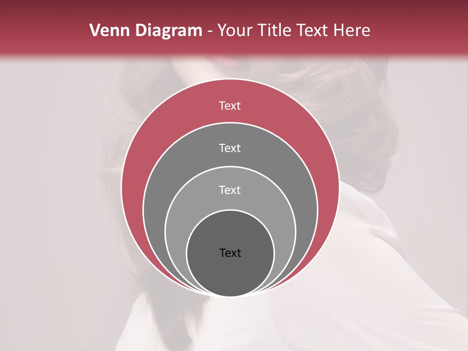 A Woman With Long Hair Is Posing For The Camera PowerPoint Template