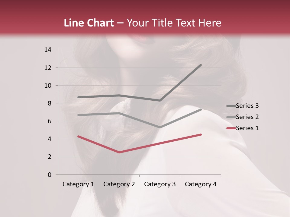 A Woman With Long Hair Is Posing For The Camera PowerPoint Template