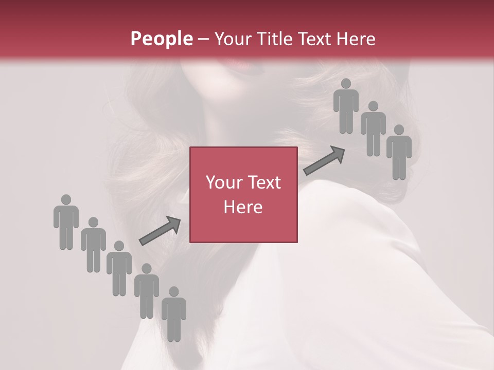 A Woman With Long Hair Is Posing For The Camera PowerPoint Template