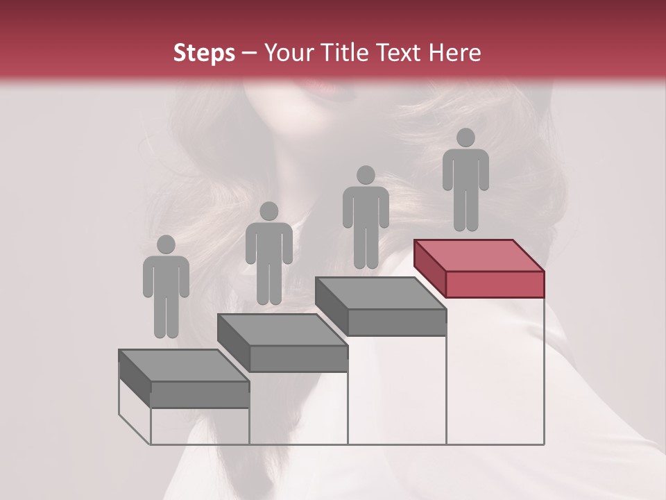 A Woman With Long Hair Is Posing For The Camera PowerPoint Template