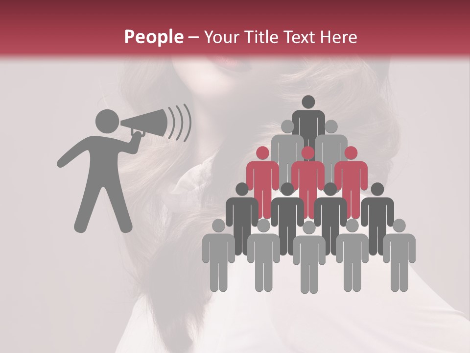 A Woman With Long Hair Is Posing For The Camera PowerPoint Template