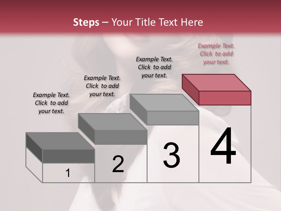 A Woman With Long Hair Is Posing For The Camera PowerPoint Template
