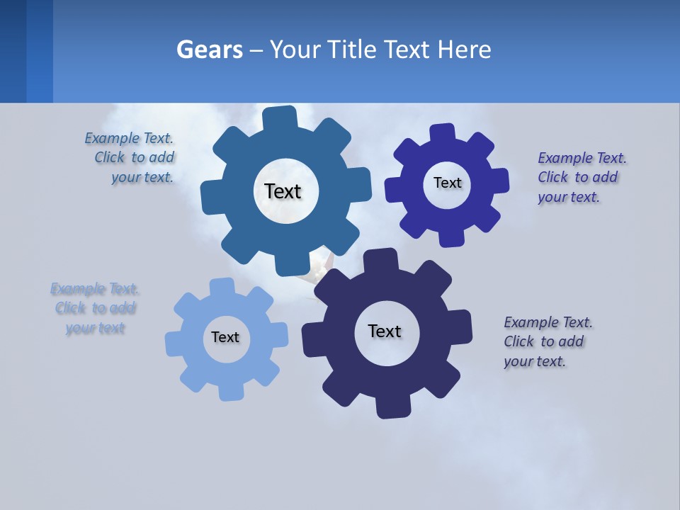 A Plane Flying In The Sky With Smoke Coming Out Of It PowerPoint Template