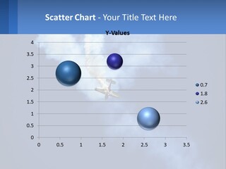 A Plane Flying In The Sky With Smoke Coming Out Of It PowerPoint Template