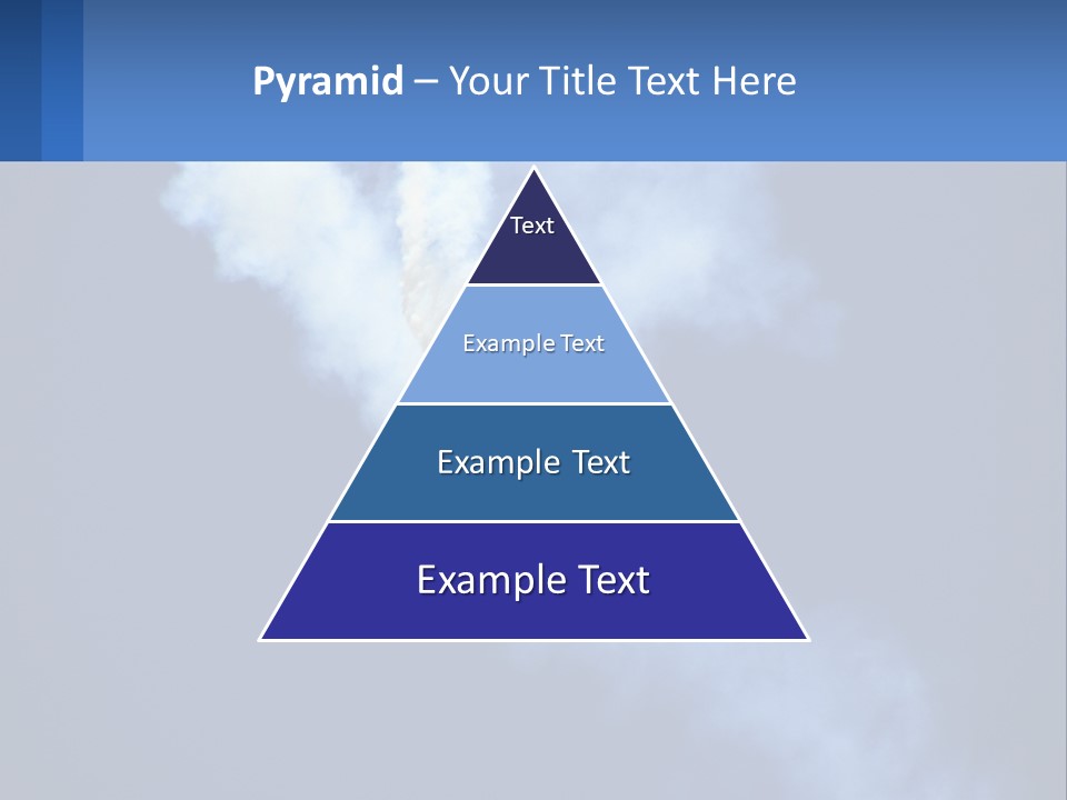 A Plane Flying In The Sky With Smoke Coming Out Of It PowerPoint Template