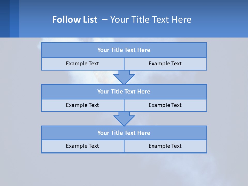 A Plane Flying In The Sky With Smoke Coming Out Of It PowerPoint Template