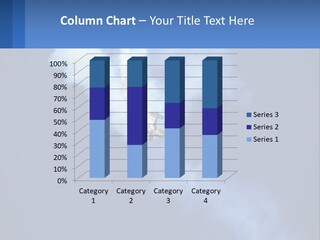 A Plane Flying In The Sky With Smoke Coming Out Of It PowerPoint Template