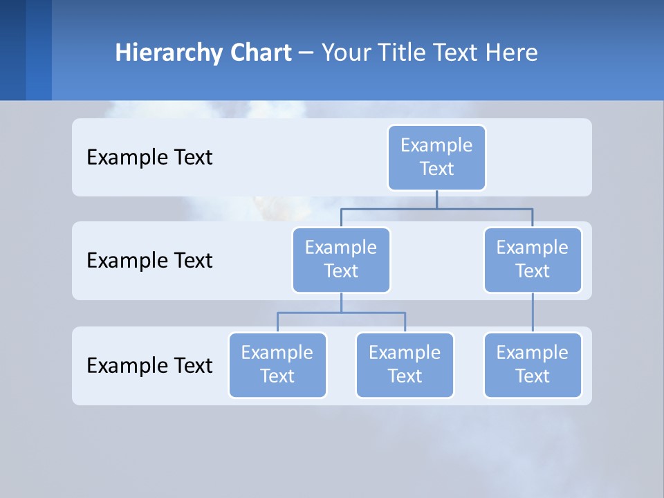 A Plane Flying In The Sky With Smoke Coming Out Of It PowerPoint Template