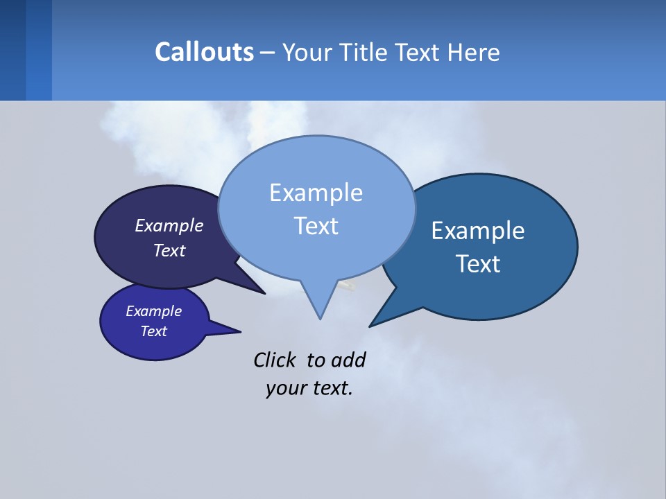 A Plane Flying In The Sky With Smoke Coming Out Of It PowerPoint Template