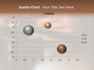 A Wooden Judge's Gavel On A Table With A Person In The Background PowerPoint Template