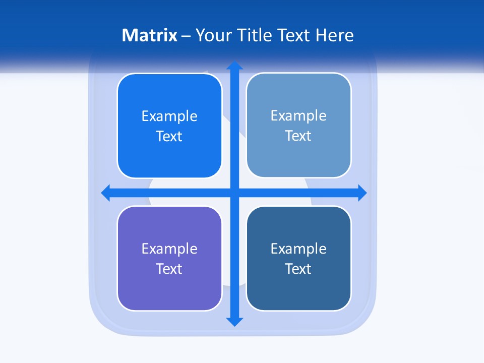 A Thumbs Up Sign On A Blue Button PowerPoint Template