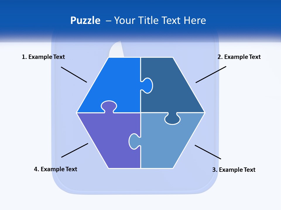 A Thumbs Up Sign On A Blue Button PowerPoint Template