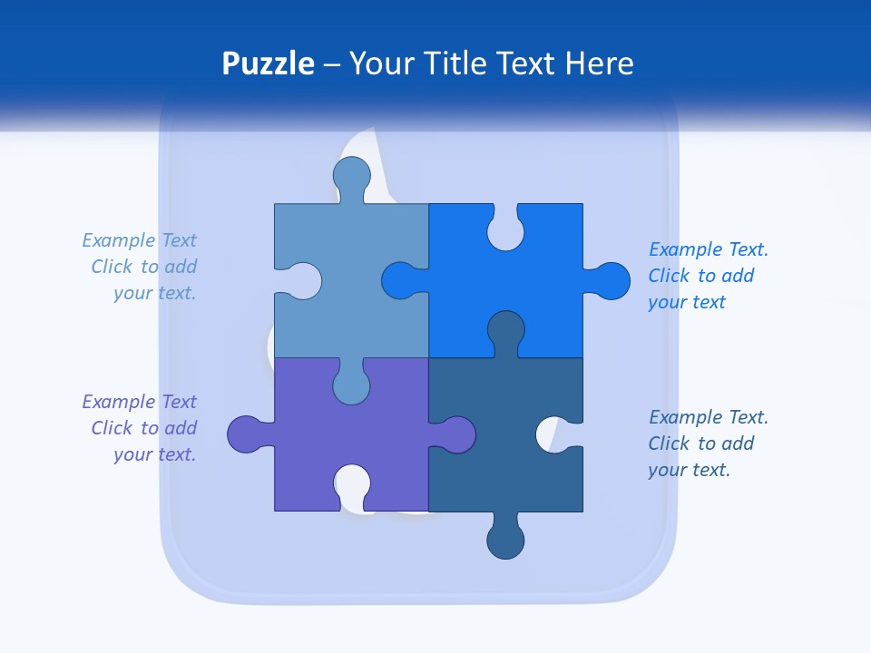 A Thumbs Up Sign On A Blue Button PowerPoint Template