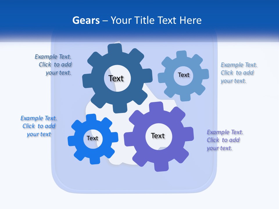 A Thumbs Up Sign On A Blue Button PowerPoint Template