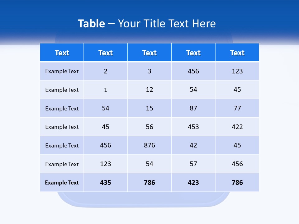 A Thumbs Up Sign On A Blue Button PowerPoint Template
