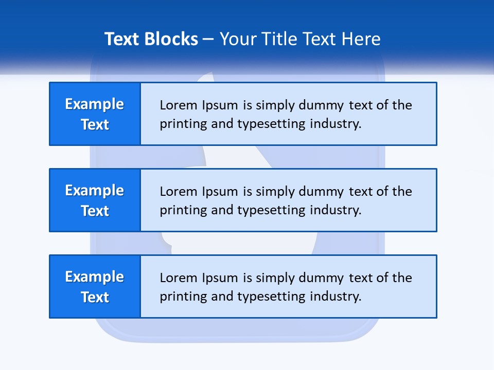 A Thumbs Up Sign On A Blue Button PowerPoint Template