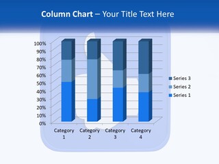 A Thumbs Up Sign On A Blue Button PowerPoint Template