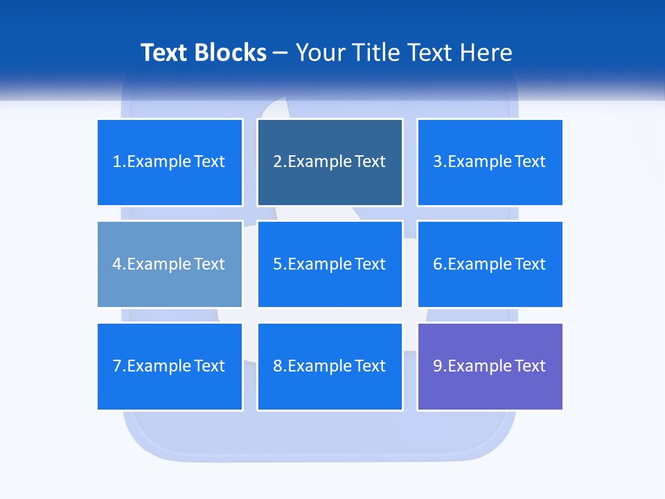A Thumbs Up Sign On A Blue Button PowerPoint Template