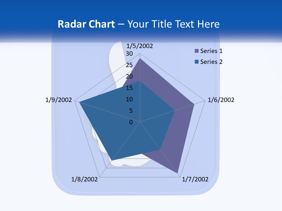 A Thumbs Up Sign On A Blue Button PowerPoint Template