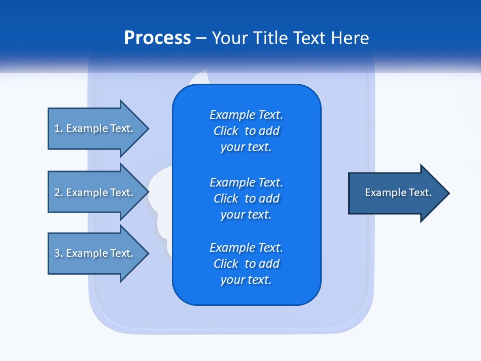 A Thumbs Up Sign On A Blue Button PowerPoint Template