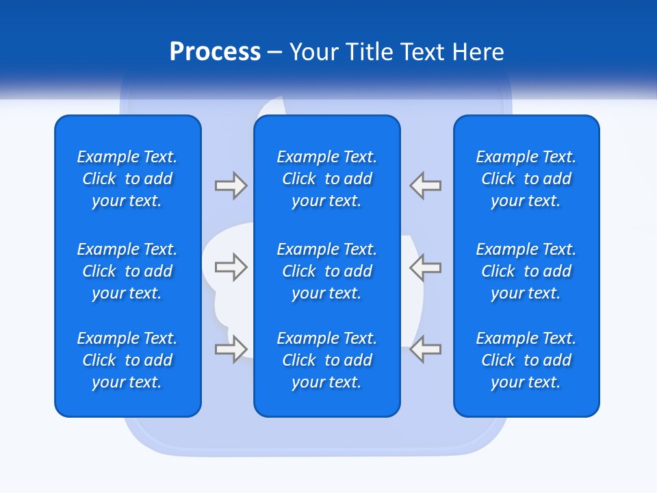 A Thumbs Up Sign On A Blue Button PowerPoint Template